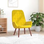 vidaXL Relaxstoel fluweel geel, Huis en Inrichting, Fauteuils, Verzenden, Nieuw