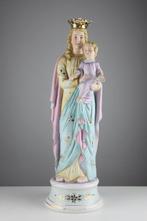 Beeldje - Maria met Kind - Biscuit porselein
