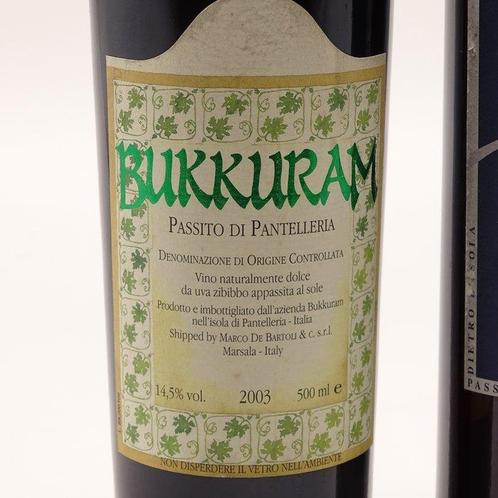 2003 Marco De Bartoli Bukkuram Passito di Pantelleria & 2002, Verzamelen, Wijnen
