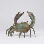 sculptuur, NO RESERVE PRICE - Bronze Patinated Crab, Antiek en Kunst