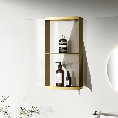 Hangend Doucherek Best Design Soap 50x25x9 cm Mat Goud, Doe-het-zelf en Bouw, Sanitair, Bad, Nieuw, Ophalen of Verzenden