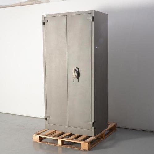 Sistec kluis, grijs, 195 x 95 cm, incl. 4 legborden, Huis en Inrichting, Kasten | Roldeurkasten en Archiefkasten, Gebruikt, Ophalen of Verzenden