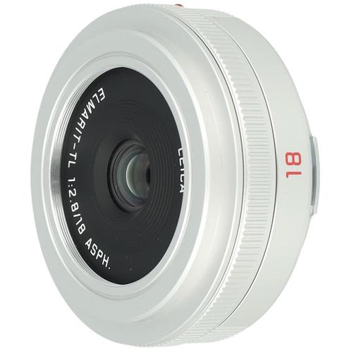 Leica 11089 Elmarit-TL 18mm F/2.8 ASPH zilver occasion, Audio, Tv en Foto, Foto | Lenzen en Objectieven, Zo goed als nieuw, Verzenden