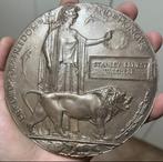 Frankrijk. Medaglia WWI Bronze Memorial Plaque “Dead Man’s