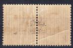 Duinkerke 1940 - 50 C. blauwe soort I op Franse zegel met, Gestempeld