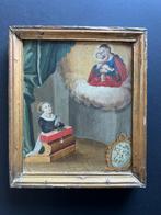 Duitse school (XIX) - Vierge à l’Enfant apparaissant à une