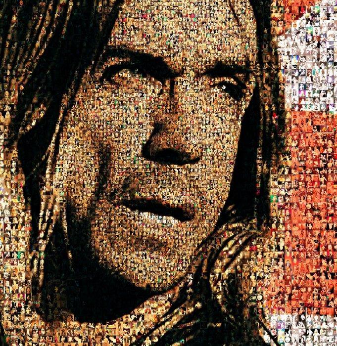 David Law (1967) - Crypto Iggy Pop VIII - 60x60, Antiek en Kunst, Kunst | Designobjecten