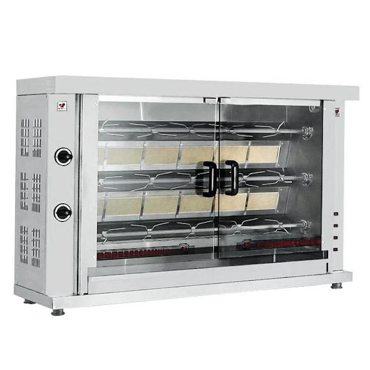Kippengrill | 3 Spitten | Voor ca. 15 kippen | Gas |, Zakelijke goederen, Horeca | Keukenapparatuur, Nieuw in verpakking, Verzenden