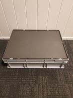 80x60x22 Kunststof bak met deksel grijs PP vlakke, Doe-het-zelf en Bouw, Ophalen of Verzenden, Nieuw