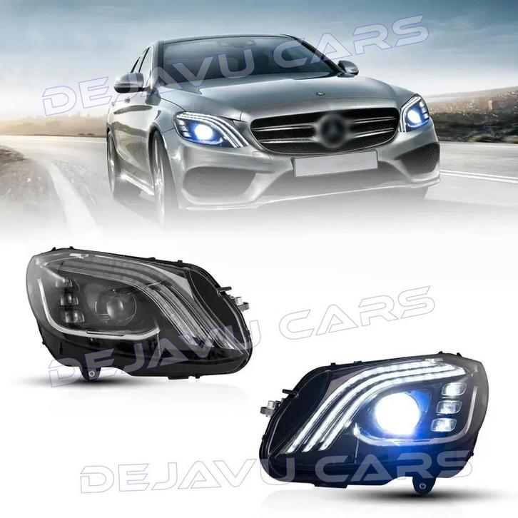 Volledig LED Koplampen voor Mercedes Benz C-Klasse W205, Autos : Divers, Tuning & Styling, Enlèvement ou Envoi