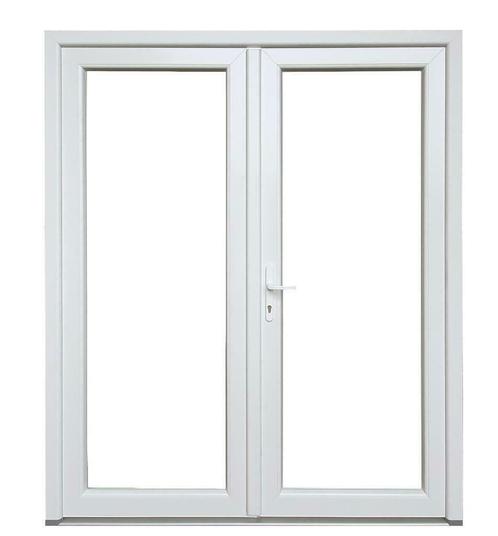 PVC Dubbele deur 180x215, 200x215 Wit en Antraciet in Stock, Doe-het-zelf en Bouw, Deuren en Vliegenramen, Nieuw, Kunststof, Buitendeur