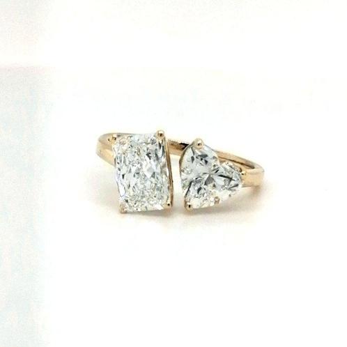 Zonder Minimumprijs - Ring - 14 karaat Geel goud -  2.87ct., Handtassen en Accessoires, Ringen