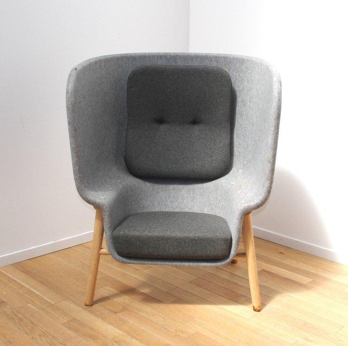 De Vorm - Benjamin Hubert Studio - Fauteuil - Pod PET felt, Antiquités & Art, Art | Objets design
