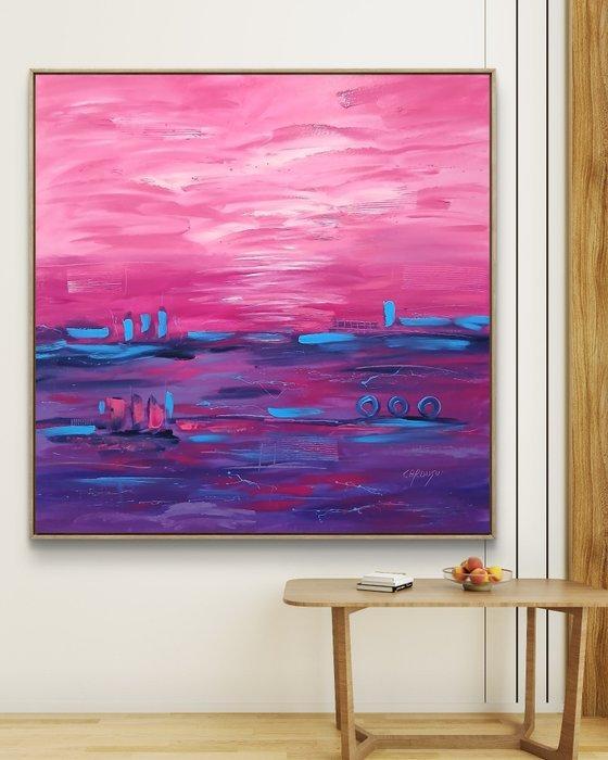 CARDUSU - “ Alegria 44 ” XXL - Obra única original, Antiek en Kunst, Kunst | Schilderijen | Modern