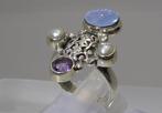 Opale bague - Hauteur : 25 mm - Largeur : 24 mm- 6.47 g -