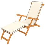 Ligstoel - ComfortZone - Ergonomisch - Weerbestendig - Teak, Ophalen of Verzenden, Nieuw