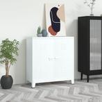 vidaXL Opbergkast industrieel 90x40x100 cm staal wit, Verzenden, Nieuw