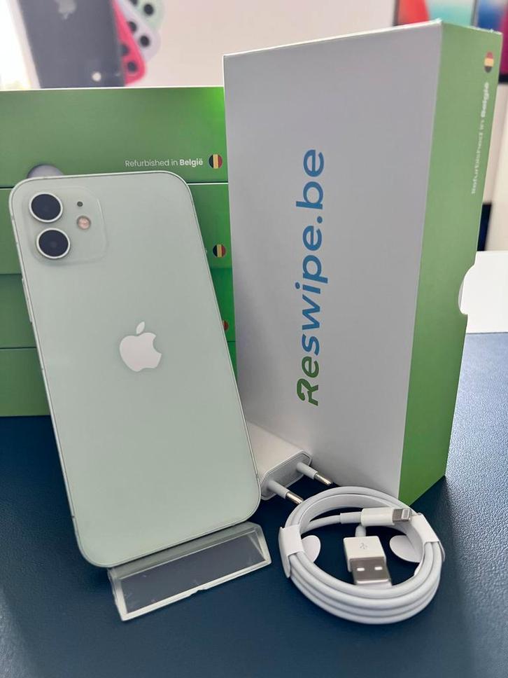 iPhone 12 Groen 64GB 128GB 256GB + 3 JAAR garantie, Telecommunicatie, Mobiele telefoons | Apple iPhone, Zonder abonnement, iPhone 12