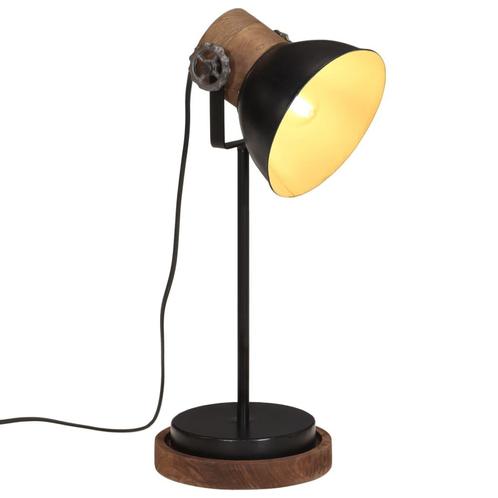 vidaXL Bureaulamp 25 W E27 17x17x50 cm zwart, Maison & Meubles, Lampes | Autre, Envoi