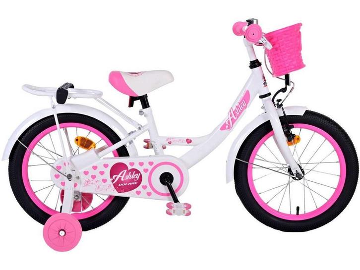 Volare Ashley Kinderfiets - Meisjesfiets - 16 inch - Wit, Fietsen en Brommers, Fietsaccessoires | Fietsstoeltjes, Zo goed als nieuw