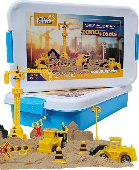 2dekans | KidzKraze® Bouwwereld Speelzand – 1,6 kg bruin, Kinderen en Baby's, Speelgoed | Overig, Ophalen of Verzenden