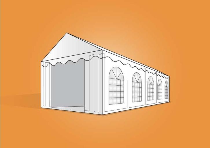 Ambisphere | tent 5x10m WIT Feesttent-Partytent, Jardin & Terrasse, Tonnelles
