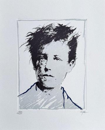 Ernest Pignon-Ernest (1942) - Portrait de Rimbaud