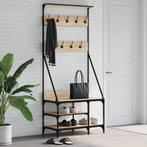 vidaXL Kledingrek met schoenenrek 80x40x184 cm sonoma, Huis en Inrichting, Kasten | Kleerkasten, Verzenden, Nieuw