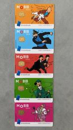Document - Hergé - Rare ensemble complet des 5 cartes Mobib