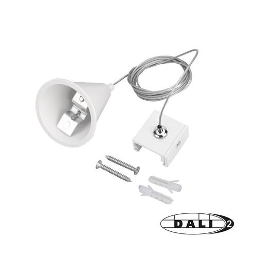 Luxar 3-Fase Rail DALI Pendelset 1,5m Wit, Huis en Inrichting, Lampen | Plafondlampen, Nieuw, Metaal, Verzenden