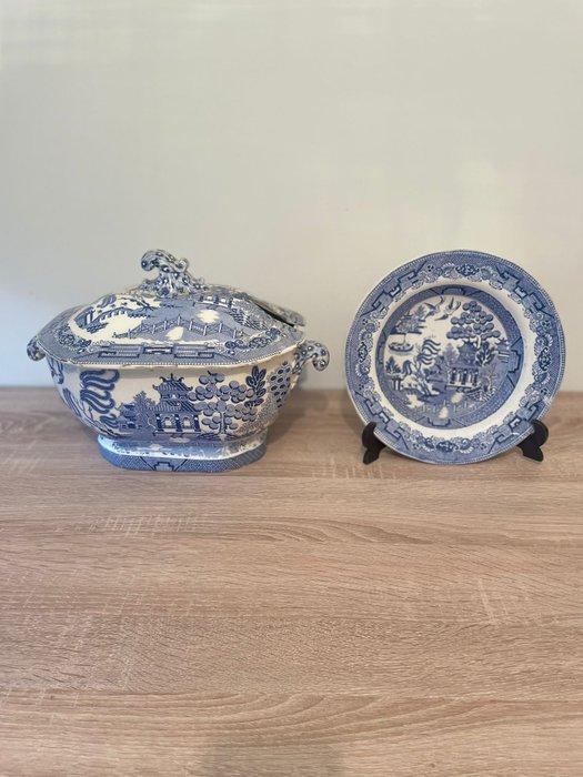 Pot (2) - Porselein - Soepterrine & bord, Antiek en Kunst, Antiek | Glaswerk en Kristal