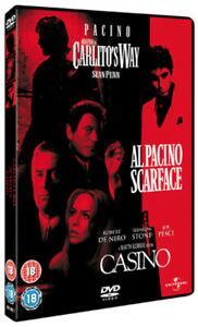 Scarface/Casino/Carlitos Way DVD (2008) Robert De Niro, De, Cd's en Dvd's, Dvd's | Overige Dvd's, Zo goed als nieuw, Verzenden