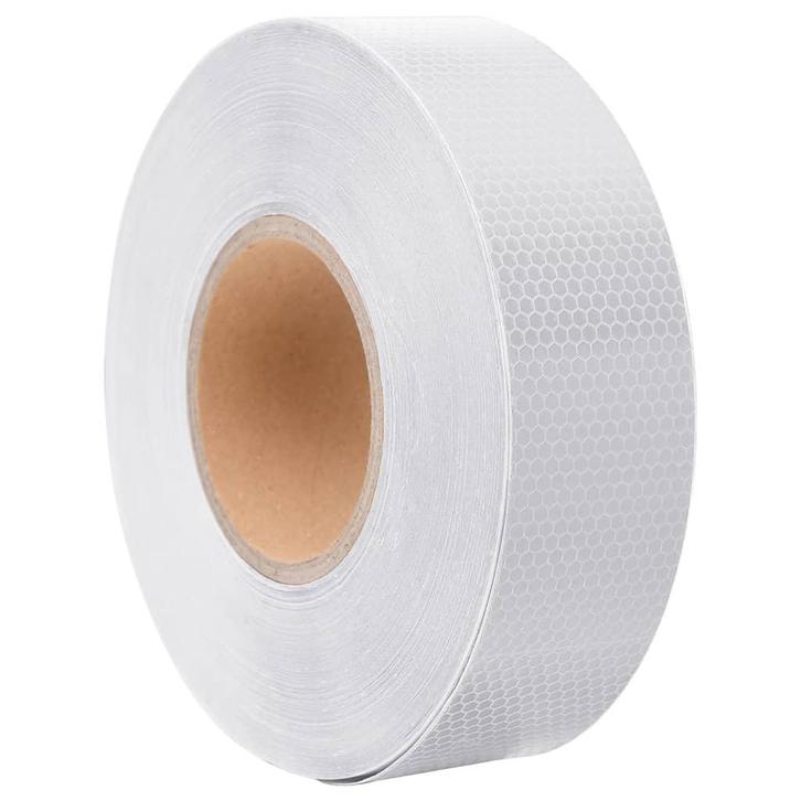 vidaXL Reflecterende tape 5 cm x 50 m PVC wit, Maison & Meubles, Accessoires pour la Maison | Décorations murale, Envoi