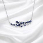 Sans prix de réserve - Collier Plaqué or Saphir - Topaze -, Handtassen en Accessoires, Kettingen, Nieuw