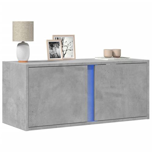 vidaXL Tv-wandmeubel met LED-verlichting 80x31x35 cm, Huis en Inrichting, Kasten |Televisiemeubels, Nieuw, Verzenden