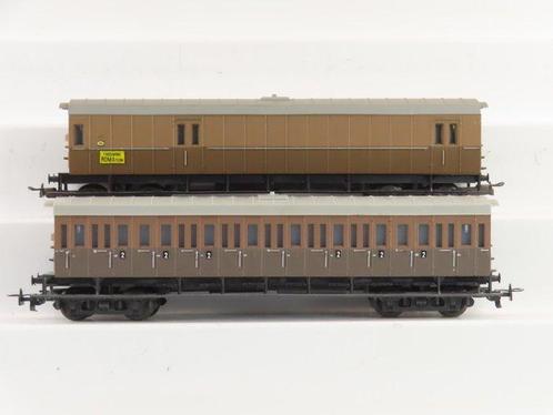Liliput H0 - Transport de passagers - 2 wagons de train, Hobby en Vrije tijd, Modeltreinen | H0