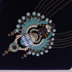 Heidi Daus - Brons, Kristallen, Scarabee - Halsketting