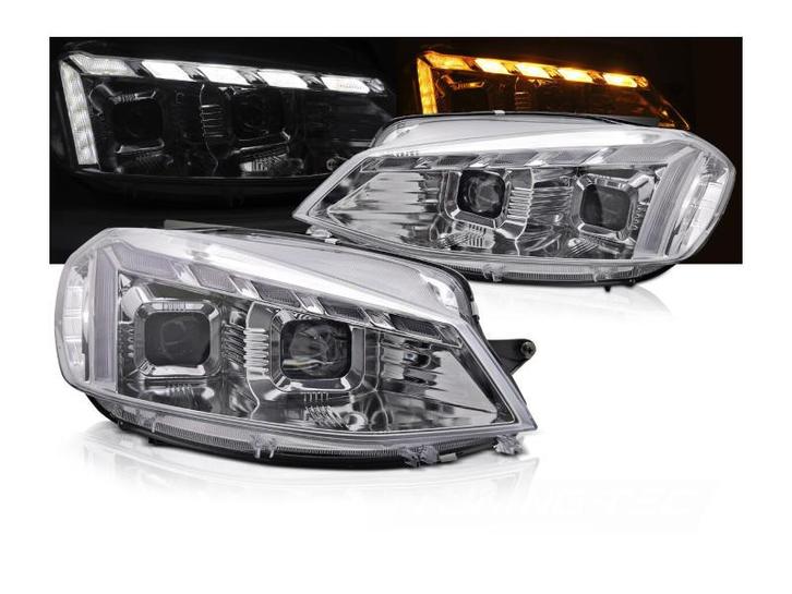 Koplampen dynamisch LED Chrome Light geschikt voor Golf 7, Auto-onderdelen, Verlichting, Nieuw, Volkswagen, Verzenden