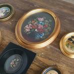 Lijst (6)- Fiori - Hout, Canvas, Textiel, Fluweel - ovalige