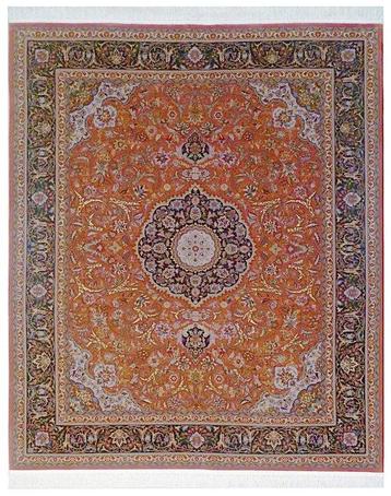 Tabriz en soie - très fin - Tapis - 304 cm - 247 cm