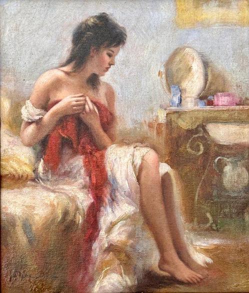 Pino Daeni (1939–2010), After - A Waiting Lover, Antiek en Kunst, Kunst | Schilderijen | Klassiek