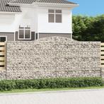 vidaXL Schanskorven 2 st gewelfd 400x30x180/200 cm ijzer, Verzenden, Nieuw