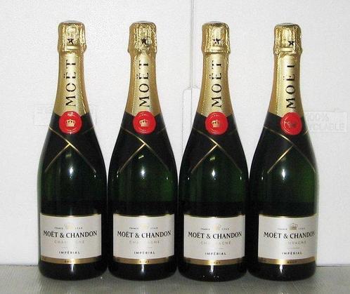 Moët & Chandon, Impérial - Champagne Brut - 4 Flessen (0.75, Verzamelen, Wijnen