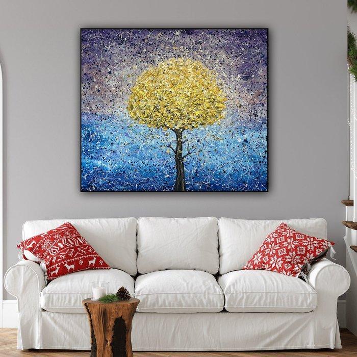 Maria Gubicekova (Maia) - Golden Tree - XL, Antiek en Kunst, Kunst | Schilderijen | Modern
