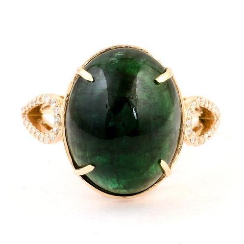 Zonder Minimumprijs - Ring - 14 karaat Geel goud -  9.09ct., Handtassen en Accessoires, Ringen