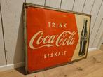 SELTENES, ORIGINALES COCA COLA SCHILD VON 1950 - Reclamebord