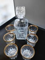 Unknown - Drinkservies voor 6 (7) - Verguld, kristallen -, Antiek en Kunst