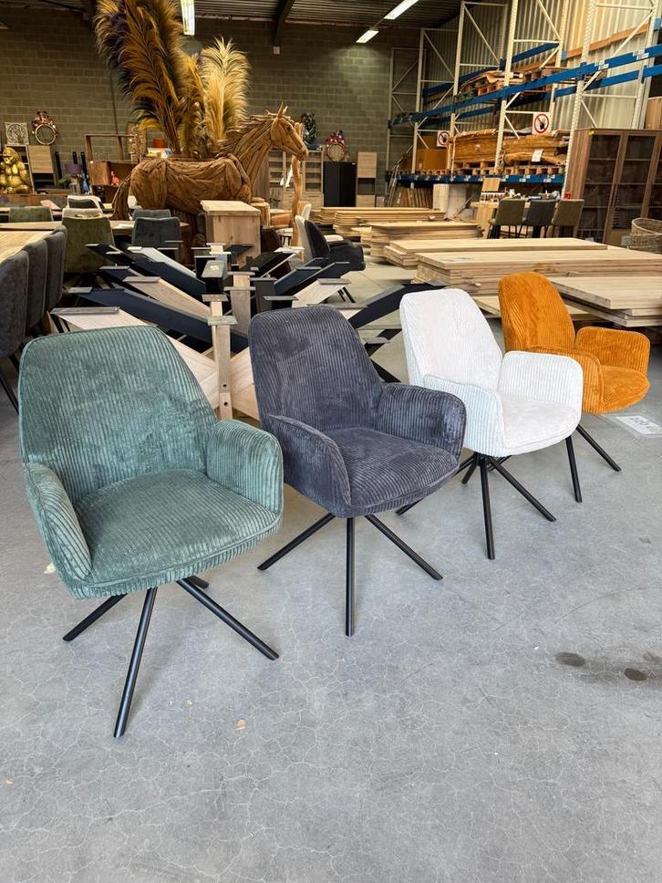 Noah armstoel, ribbed stof met returnfunctie (nieuw, A-keuze, Huis en Inrichting, Stoelen, Nieuw, Stof