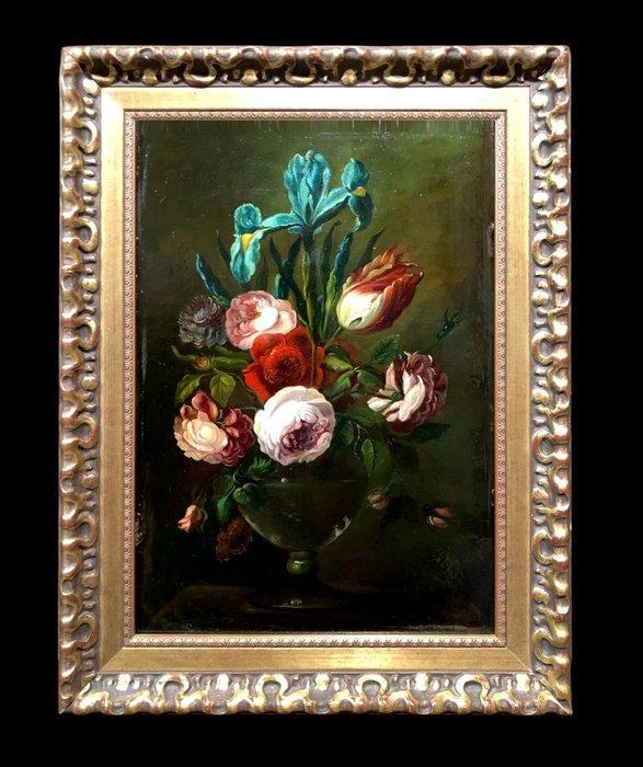 École européenne (XIX) - Fleurs de lHeure Sombre, Antiquités & Art, Art | Peinture | Classique