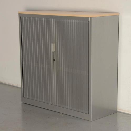 Aspa roldeurkast, aluminium, 117 x 120 cm, incl. 2 legborden, Huis en Inrichting, Kasten | Roldeurkasten en Archiefkasten, Gebruikt